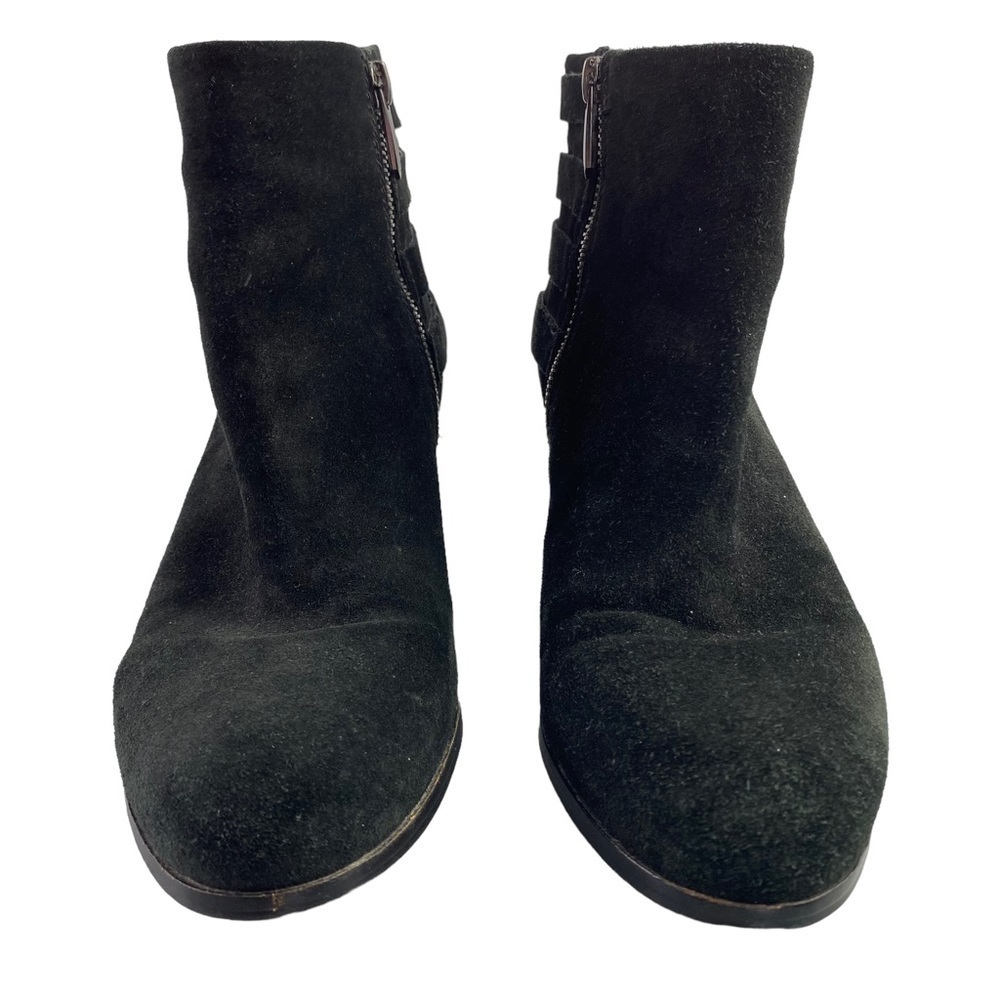 Sam Edelman LUCCA suede block heel buckle detail ankle boots, 9M - Picture 4 of 10